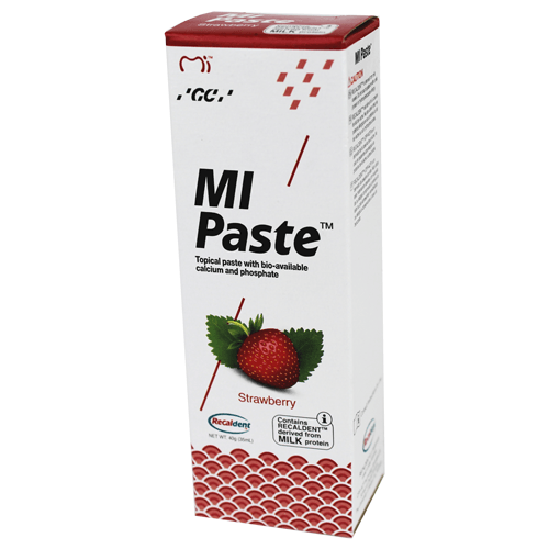GC America MI Paste with Recaldent 40 Gram Tube Strawberry | Mountainside Medical Equipment 1-888-687-4334 to Buy