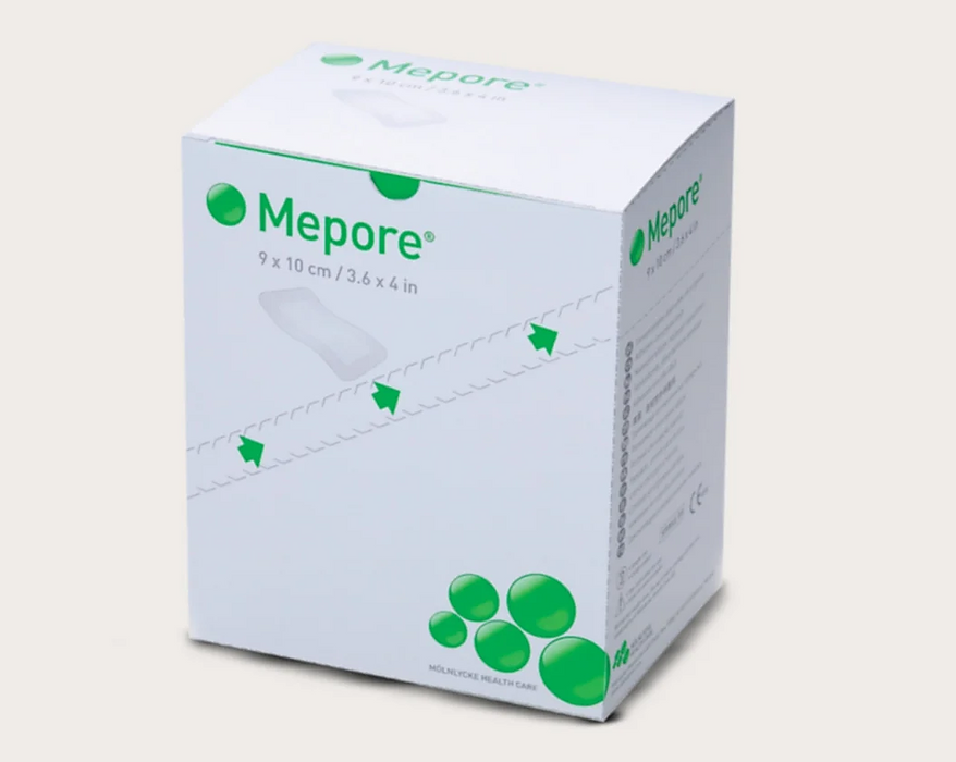 Buy Molnlycke Mepore 3.6" x 4" Absorbent Island Dressing 50/bx  online at Mountainside Medical Equipment