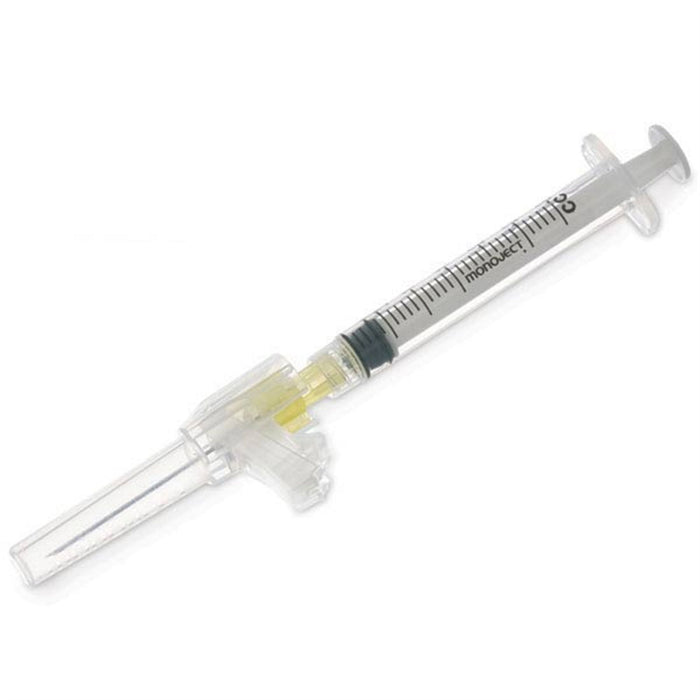 Buy Covidien Magellan 3 mL Syringe 23 Gauge x 1" Hypodermic Safety Needle, 50/Box  online at Mountainside Medical Equipment