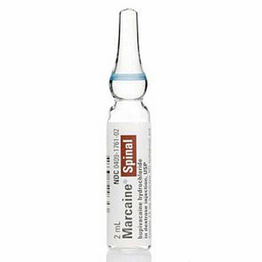 Buy Pfizer Injectables Marcaine Spinal (bupivacaine hydrochloride 0.75% in dextrose injection) 2 mL x 10 Single-Dose Ampules  online at Mountainside Medical Equipment