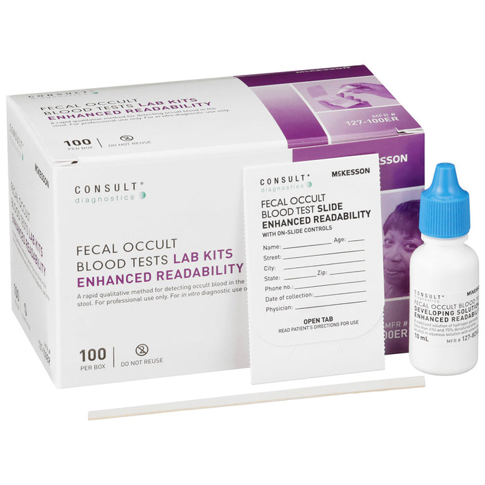 Buy McKesson McKesson Colorectal Cancer Screening Fecal Occult Blood Test (FOBT) Stool Sample 100 Tests Per Box  online at Mountainside Medical Equipment