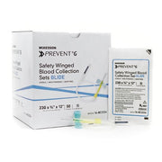 McKesson Prevent G Blood Collection Set 23 Gauge 3/4 Inch Needle Length Safety Needle 12 Inch Tubing, 50/Box 