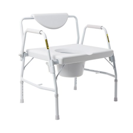Bariatric Commodes | McKesson Drop Arm Steel Frame Bariatric Commode Chair