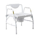 McKesson Drop Arm Steel Frame Bariatric Commode Chair