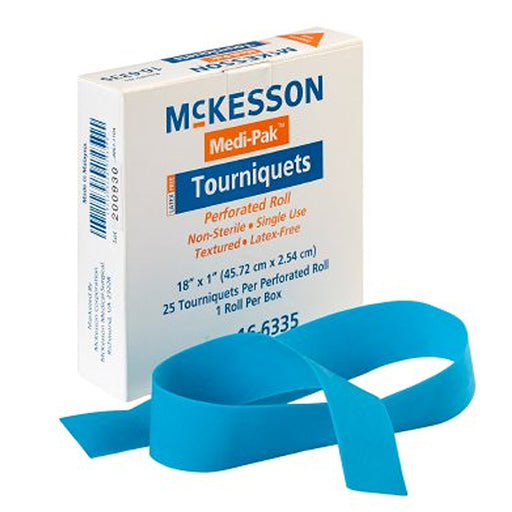 McKesson McKesson Tourniquet Strap Rolled and Banded 18 Inch Length 25/Box | Mountainside Medical Equipment 1-888-687-4334 to Buy