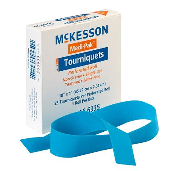 Buy McKesson McKesson Tourniquet Strap Rolled and Banded 18 Inch Length 25/Box  online at Mountainside Medical Equipment