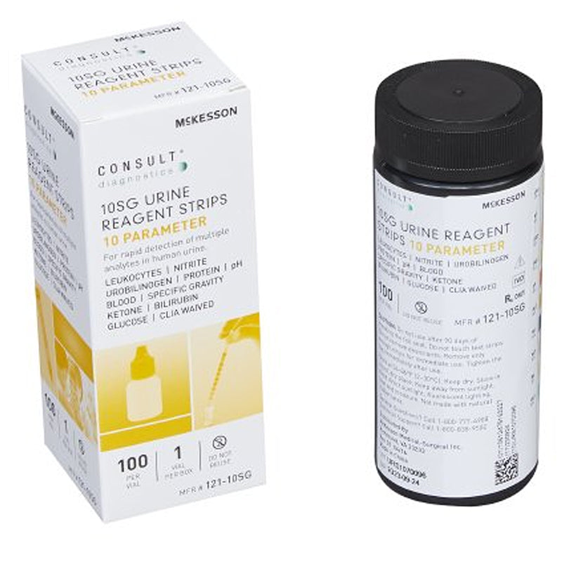 Buy McKesson Mckesson 10 SG Urine Reagent Test Strips, 100 Per Bottle  online at Mountainside Medical Equipment