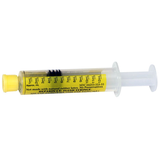 IV Flush Syringes, | Medefil Heparin IV Flush Heparin Sodium, Porcine 100 U/mL Prefilled Flush Syringes 3 mL, 60/Box