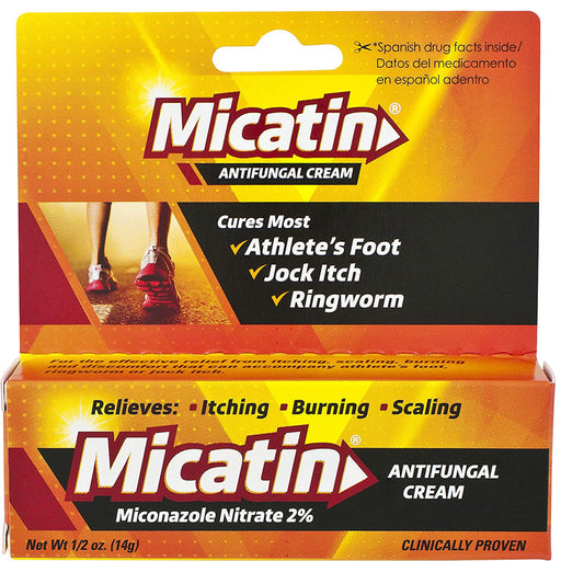Antifungal Medications | Micatin Antifungal Cream Jock Itch, Athletes Foot & Ringworm Miconazole Nitrate 2%
