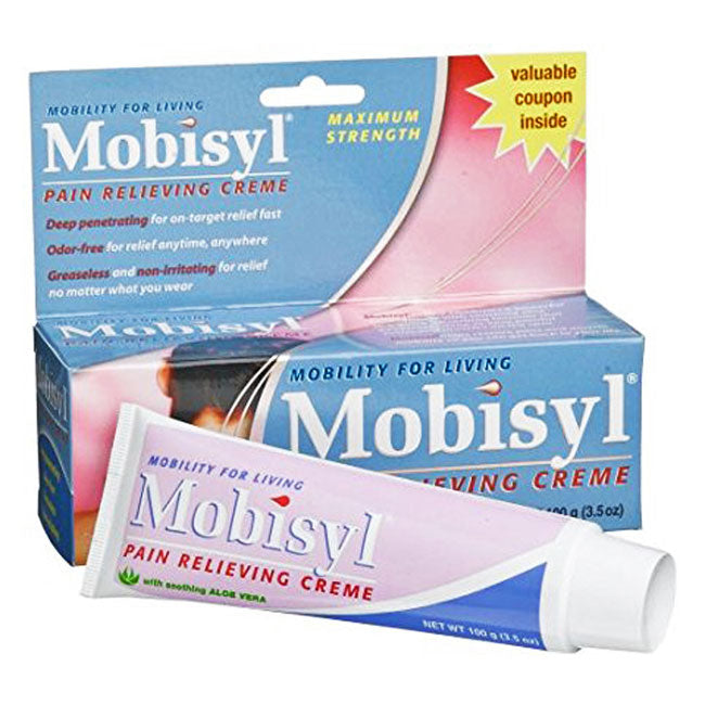 Buy B F Ascher and Company Mobisyl Pain Relieving Creme with Trolamine salicylate 10%,  3.5 oz  online at Mountainside Medical Equipment