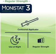 Buy MedTech Monistat 3 Vaginal Antifungal Miconazole Nitrate Prefilled Cream 3-Day Treatment  online at Mountainside Medical Equipment
