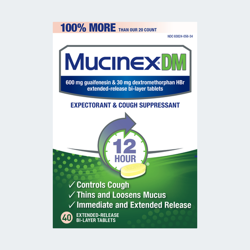 Buy RB Health Mucinex DM 12-Hour Extended-Release Bi-Layer Tablets 40 ct  online at Mountainside Medical Equipment