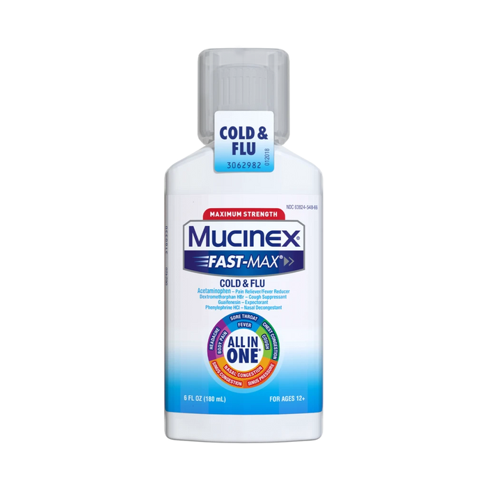 Mucinex FastMax Cold & Flu Relief Liquid 6 fl oz — Mountainside