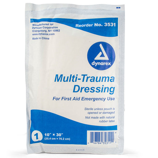 Gauze Pads | Multi-Trauma Gauze Dressing, Sterile 10" x 30"