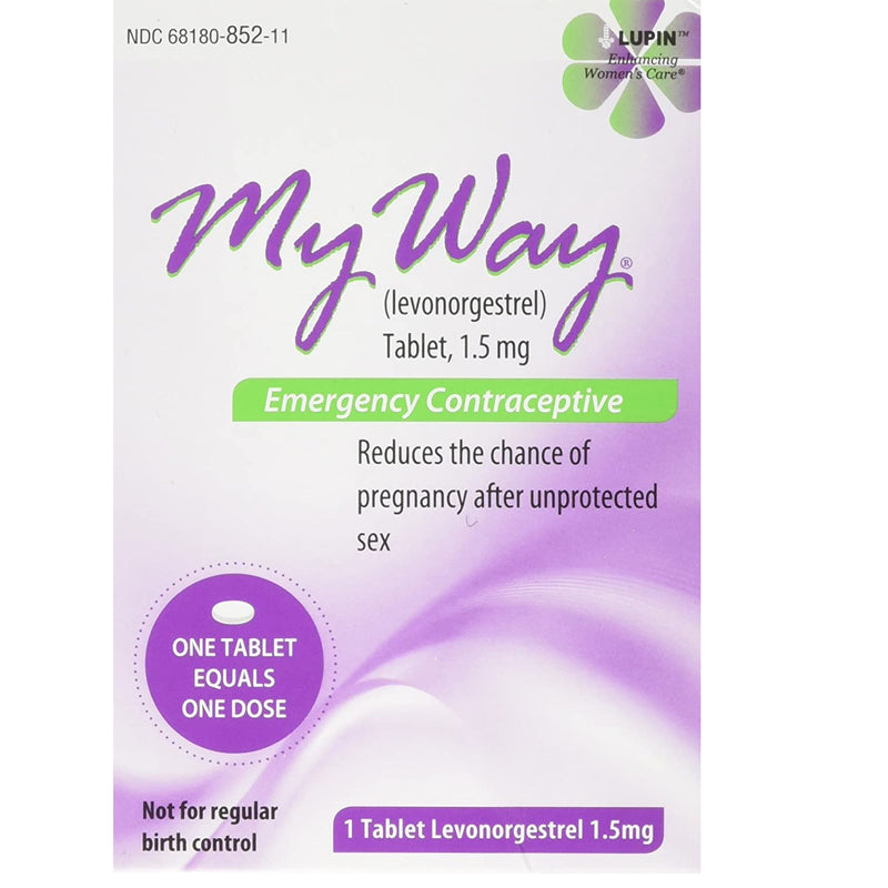 My Way Emergency Contraceptive 1 Tablet (Compare to Plan B) — Mountainside  Medical Equipment
