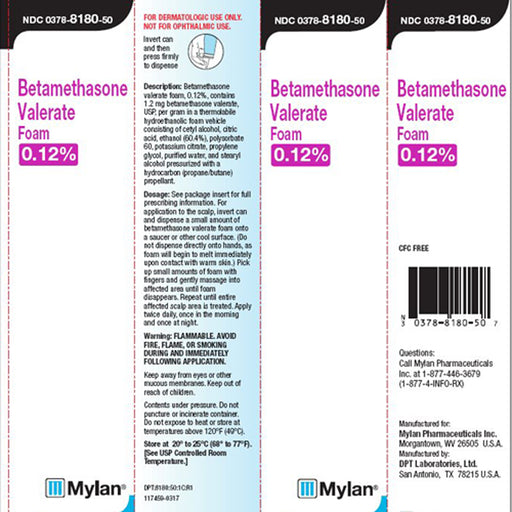 Buy Mylan Pharmaceuticals Mylan Betamethasone Valerate Foam 0.12%  online at Mountainside Medical Equipment
