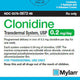 Clonidine Transdermal Patch 0.2 mg 24-Hour 4/Box BY Mylan (RX)