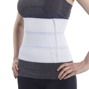 Elastic Abdominal Binder 3-Panel Design with Velcro Closure for support and enhanced patient recovery.