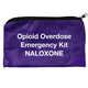 Naloxone Narcan Emergency Kit Zipper Pouch (Economy Version), Purple