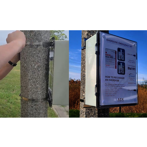 Buy Illinois Supply Company Naloxone Outdoor Cabinet Optional Pole Mounting Kits  online at Mountainside Medical Equipment