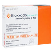 Kloxxado Naloxone Nasal Spray 8 mg, vital for opioid overdose reversal, emergency first aid, and fast-acting medical response.