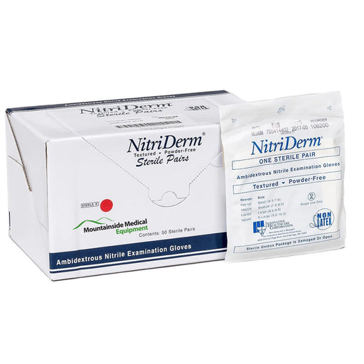 Sterile nitrile gloves