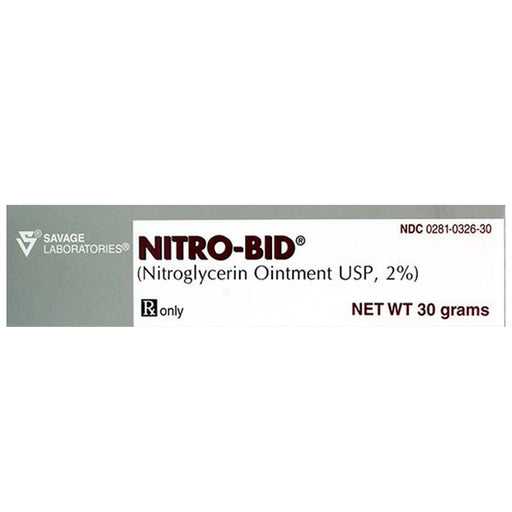 Sandoz Savage Nitro-Bid Nitroglycerin Ointment 2% Tube 30 gram (Rx) | Mountainside Medical Equipment 1-888-687-4334 to Buy