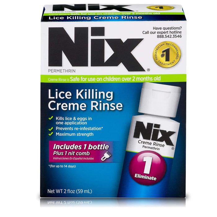 Buy MedTech Nix Lice Killing Treatment Cream Rinse with Nit Comb -Kills Lice & Eggs (Nits)  online at Mountainside Medical Equipment