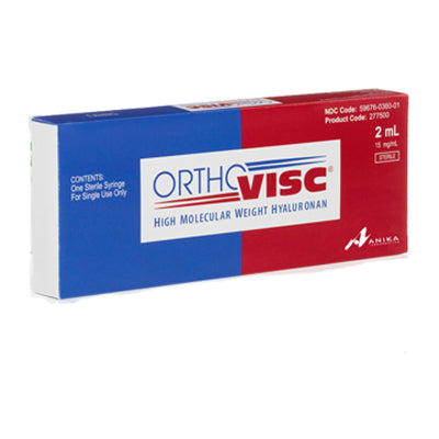 Orthovisc Injection Sodium Hyaluronate 2 mL Prefilled Syringe —  Mountainside Medical Equipment