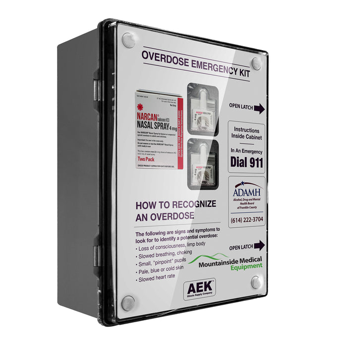 Buy Illinois Supply Company Outdoor Waterproof Narcan Spray Cabinet Public Access for Opioid Overdose Reversal - Plastic  online at Mountainside Medical Equipment