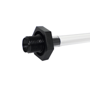 Humidifier Bottle Adapter, Black Connector with Tubing Close-Up