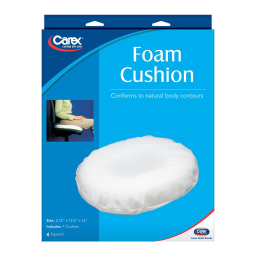 Support Pillow | Foam Donut Pillow Cushion with Cover - Carex