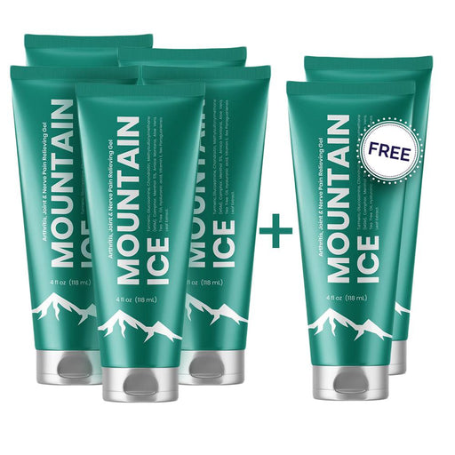 Mountain Ice 5+2 Free - Mountain Ice Arthritis, Nerve, Joint and Fibromyalgia Pain Relieving Gel, 4oz | Mountainside Medical Equipment 1-888-687-4334 to Buy
