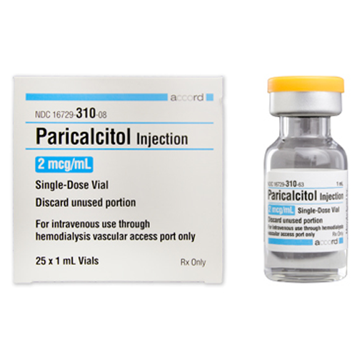 Buy Accord Healthcare Paricalcitol Injection (Vitamin D) 2 mcg/mL Single Dose Vial (25 Pack)  online at Mountainside Medical Equipment