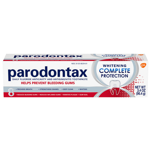 Buy Glaxo Smith Kline Parodontax Complete Protection Teeth Whitening Toothpaste for Bleeding Gums, 3.4 oz  online at Mountainside Medical Equipment