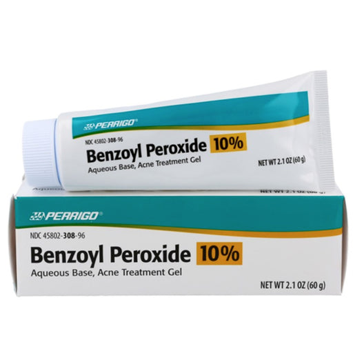 Acne Treatment Gel | Perrigo Benzoyl Peroxide 10% Acne Treatment Gel 90 gram Tube