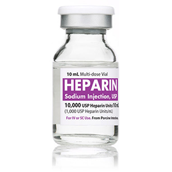 Heparin Injection Generic Heparin Sodium 10,000 USP: Blood Thinner & DVT Care — Mountainside Medical