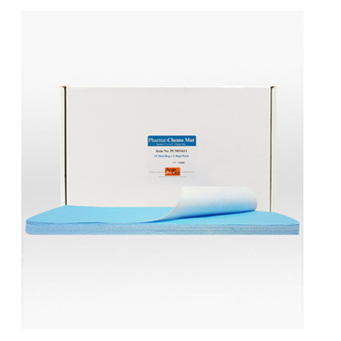 Buy Acute Care Pharmaceuticals Pharma-Chemo Sterile Mats 22"x16"HD Compounding Spill Containment Pads (50/Case)  online at Mountainside Medical Equipment