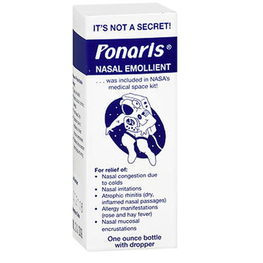 Buy Jamol Laboratories Ponaris Nasal Congestion Dryness & Irritation Relief Emollient 1 oz Bottle with Dropper  online at Mountainside Medical Equipment
