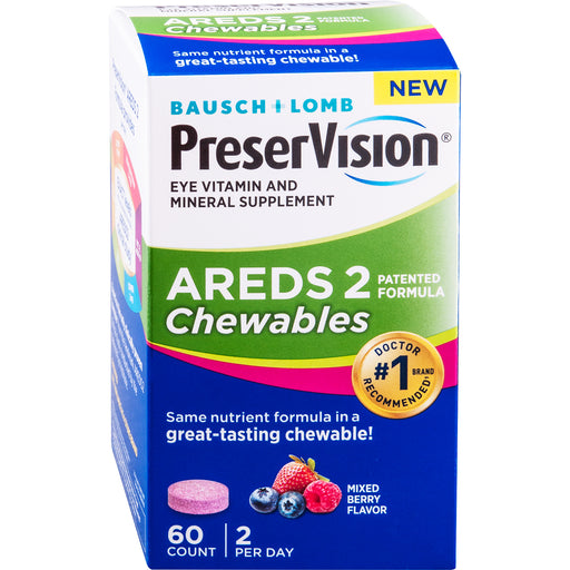 Buy Valeant Pharmaceuticals PreserVision AREDS 2 Chewables Eye Vitamin and Mineral Supplement  online at Mountainside Medical Equipment