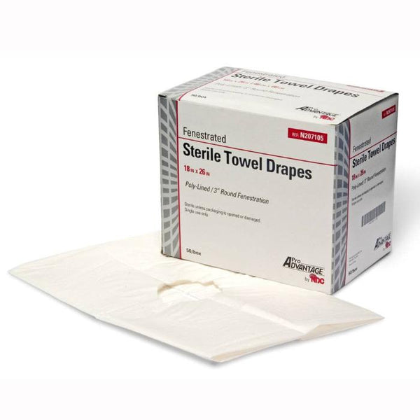 Towel Drape, Fenestrated ensures hygiene and precision, enhancing patient care during surgical procedures.
