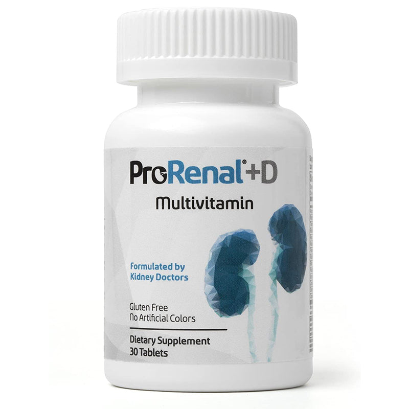 Prorenal ProRenal+D Kidney Support Multivitamin Supplement Tablets, 30 Count ...