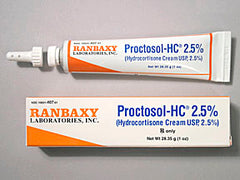 Buy Sun Ranbaxy Proctosol HC Rectal Cream 2.5%, Hemorrhoid Relief (Rx)  online at Mountainside Medical Equipment