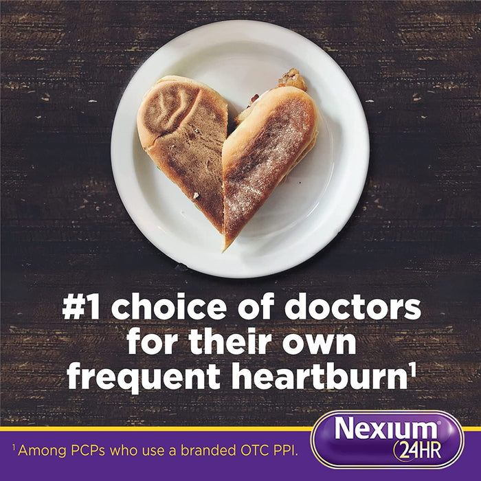 Buy Glaxo Smith Kline Nexium 24 Hour Heartburn Acid Reducer 20 mg Delayed Release Heartburn Relief Tablets 42 Count  online at Mountainside Medical Equipment