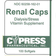 Buy Cypress Pharmaceuticals Renal Multivitamin Supplement Caplets for Dialysis Health  online at Mountainside Medical Equipment