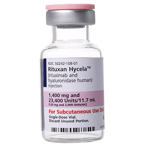 Buy Genentech USA Rituxan Hycela (rituximab/hyaluronidase human) 1400mg and 23400 Units Single-Dose Vial **Refrigerated Item**  online at Mountainside Medical Equipment