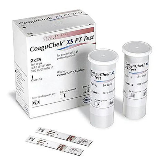 Buy Roche Diagnostics Roche CoaguChek XS PT Test Strips, PT/INR CLIA Waived, 48/box  online at Mountainside Medical Equipment