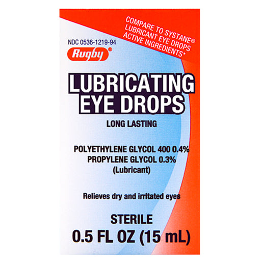 Eye Drops & Lubricants | Rugby Lubricating Eye Drops 0.3-0.4% 15 mL