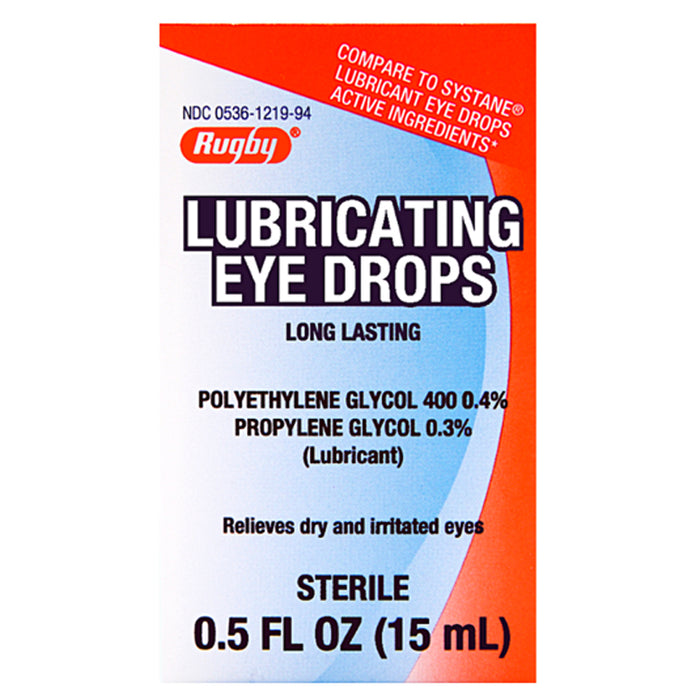Rugby Lubricating Eye Drops 0.3-0.4% 15 mL Mountainside Medical Rugby Lubricating Eye Drops 0.3-0.4% 15 mL Mountainside Medical