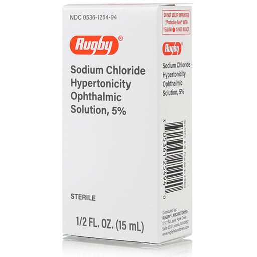 Eye Drops | Rugby Sodium Chloride 5% Ophthalmic Solution Eye Drops 15mL